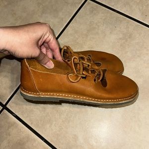 Echtes Leader Leather Lace Up Shoes #7